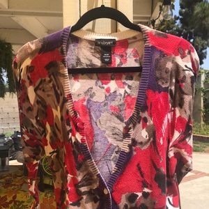 Lane Bryant long sleeve button sweater